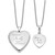 Sterling Silver RH-plated FOREVER 20mm/12mm Locket/Pendant Set