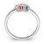 Sterling Silver RH-plated Multi-color Enameled Cupcake Children's Ring - QR-577A25C7-9817