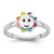 Sterling Silver RH-plated Multi-color Enameled Smiling Sun Children's Ring - QR-E8E68FA6-6821
