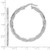 Sterling Silver RH-plated Polished and Textured Twisted Hoop Earrings - QE-996E3085-8121