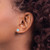 Sterling Silver RH-plated Polished Blue Created Opal Round Stud Earrings - QE-726FC9A9-4288