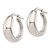 Sterling Silver RH-plated Polished Tapered Hollow Round Hoop Earrings - QE-3671BBE7-3369