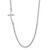 Sterling Silver Rh-plated Small Off-Set Sideways Curved Cross Necklace - QG-2DAAE3D8-4913