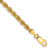 14K 8 inch 3.65mm Regular Rope with Lobster Clasp Chain