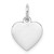 Sterling Silver Rh-plt Engraveable Heart Polished Front/Back Disc Charm - QM-8895B0FC-1057