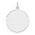 Sterling Silver Rh-plt Engraveable Polished Front/Satin Back Disc Charm - QM-483FF5E7-6973