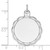 Sterling Silver Rh-plt Engraveable Polished Front/Satin Back Disc Charm - QM-5AA9B12C-6105