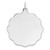 Sterling Silver Rh-plt Engraveable Polished Front/Satin Back Disc Charm - QM-634E1EF6-1817