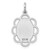 Sterling Silver Rh-plt Engraveable Polished Front/Satin Back Disc Charm - QM-6A63A253-1445