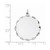 Sterling Silver Rh-plt Engraveable Polished Front/Satin Back Disc Charm - QM-6A72D206-8831