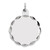 Sterling Silver Rh-plt Engraveable Polished Front/Satin Back Disc Charm - QM-6E792C84-6664