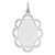 Sterling Silver Rh-plt Engraveable Polished Front/Satin Back Disc Charm - QM-B2BD68E6-4396