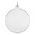 Sterling Silver Rh-plt Engraveable Polished Front/Satin Back Disc Charm - QM-FCCD2F7F-5231