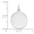 Sterling Silver Rh-plt Engraveable Round Polished Front/Back Disc Charm - QM-7F08AFA8-7761