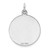 Sterling Silver Rh-plt Engraveable Round Polished Front/Back Disc Charm - QM-98F091B3-7333