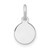 Sterling Silver Rh-plt Engraveable Round Polished Front/Back Disc Charm - QM-9E2B74FE-1120