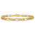 14K 8 inch 4.2mm Semi-Solid Figaro with Lobster Clasp Bracelet