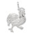 Sterling Silver Rooster Charm - QC-4F21F373-5968