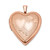 Sterling Silver Rose Gold-plated 20mm Double Hearts Heart Locket