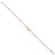 Sterling Silver Rose Tone 2-Strand Heart 9in Plus 1in ext. Anklet