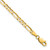 14K 8 inch 4mm Concave Open Figaro with Lobster Clasp Bracelet