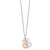 Sterling Silver Rose-tone Seahorse w/ 2in ext. Necklace