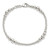 Sterling Silver Round Graduated Beaded Bracelet