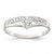 Sterling Silver Row and Solitaire CZ Ring - QR-AA90230C-1272