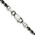 Sterling Silver Ruthenium-plated 2.9mm Rope Chain - QF-15C29F16-4755