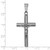 Sterling Silver Ruthenium-plated Polished Crucifix Pendant - QC-0599DCD9-2836