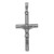 Sterling Silver Ruthenium-plated Polished Crucifix Pendant - QC-B0B6B18C-2842
