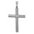 Sterling Silver Ruthenium-plated Polished Hollow Latin Cross Pendant - QC-996C00CA-3816