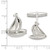 Sterling Silver Sail Boat Cuff Links
