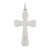 Sterling Silver Satin and D/C INRI Crucifix Pendant