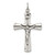 Sterling Silver Satin Antiqued Crucifix Pendant