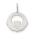 Sterling Silver Satin Claddagh Charm