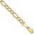 14K 8 inch 5.75mm Semi-Solid Figaro with Lobster Clasp Bracelet