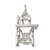 Sterling Silver Sewing Machine Charm