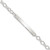 Sterling Silver Small Oval Rolo Link ID Bracelet
