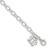 Sterling Silver Small Oval Rolo Link with Butterfly Anklet - QG-08689978-9854
