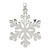 Sterling Silver Snowflake Pendant - QC-2CCB6884-8599
