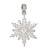 Sterling Silver Snowflake with Stellux Crystal Pendant