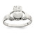 Sterling Silver Solid Claddagh Ring - QR-50FD8C23-7109