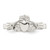Sterling Silver Solid Claddagh Ring - QR-60725660-4438