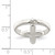 Sterling Silver Solid Cross Dangle Ring - QR-9F82205E-1861