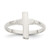 Sterling Silver Solid Cross Ring - QR-479722BC-3699
