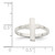 Sterling Silver Solid Cross Ring - QR-F5EEC0F4-9065