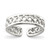 Sterling Silver Solid Toe Ring - QR-1BF442EE-1154