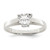 Sterling Silver Solitaire Heart CZ Ring - QR-2CC9115E-2141