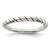 Sterling Silver Stackable Twist Ring - QR-4DE44958-7002